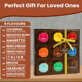 Tilz Amaretto Ground Coffee sampler for a sweet, aromatic morning.