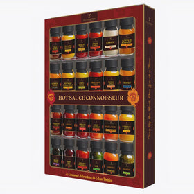TILZ hot sauce lineup displays variety from mild to extreme heat.