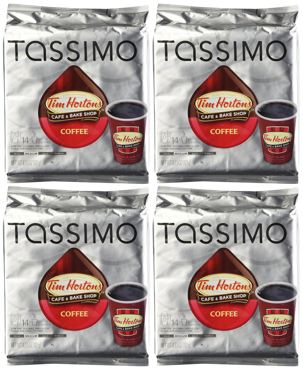 Tim Hortons T DISC pack for TASSIMO, convenient single-serve coffee.