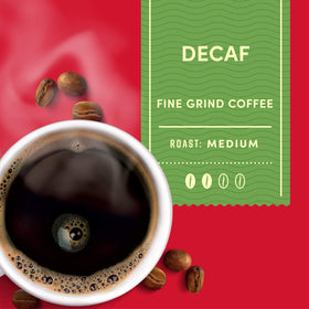 Tim Hortons Decaf Blend brew cup highlighting smooth balanced taste for everyday mornings