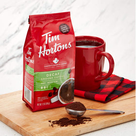 Tim Hortons Decaf Blend cold brew jar with steeping method