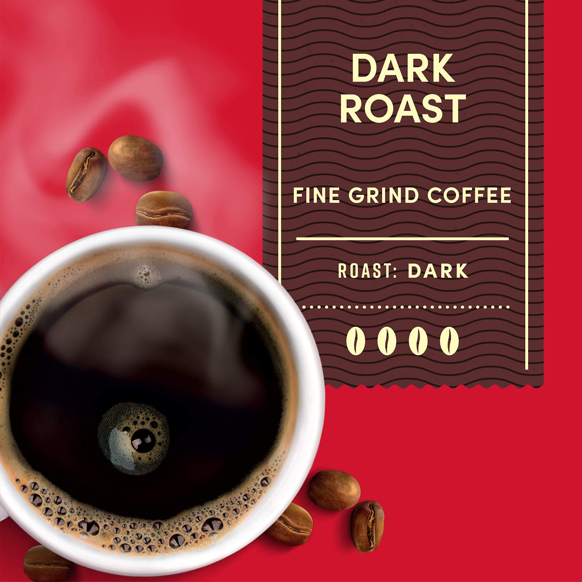 Tim Hortons French press brew showing full-bodied flavor.