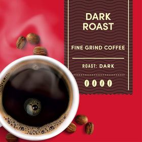 Tim Hortons French press brew showing full-bodied flavor.