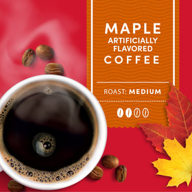 Brewed Tim Hortons maple coffee in a Keurig, silky finish