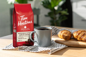 Tim Hortons Original Blend cup shows smooth finish and balanced body