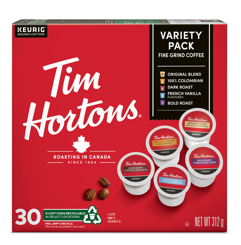 Tim Hortons Variety K-Cup Original cups for home brewing