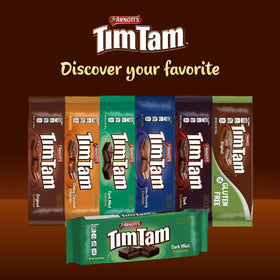 Tim Tam Dark Mint Cookie served with tea for a refined pairing moment