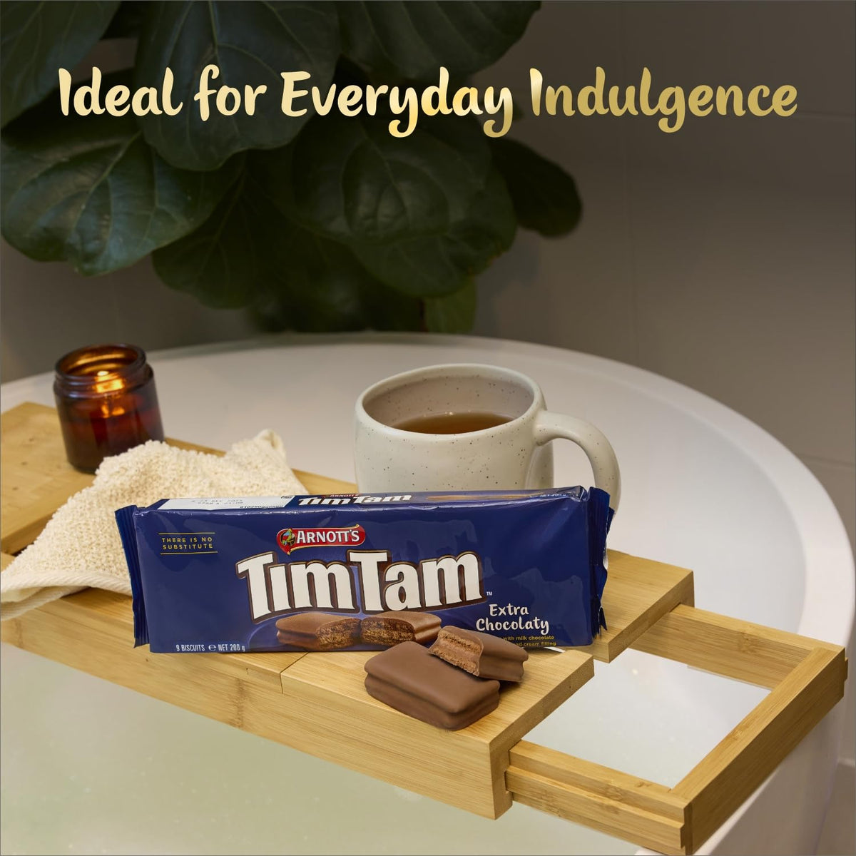 Official Arnott's seller label confirms authentic Tim Tam treats.