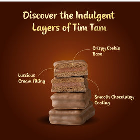 Tim Tam as a tea-time snack, pairing nicely with conversations.