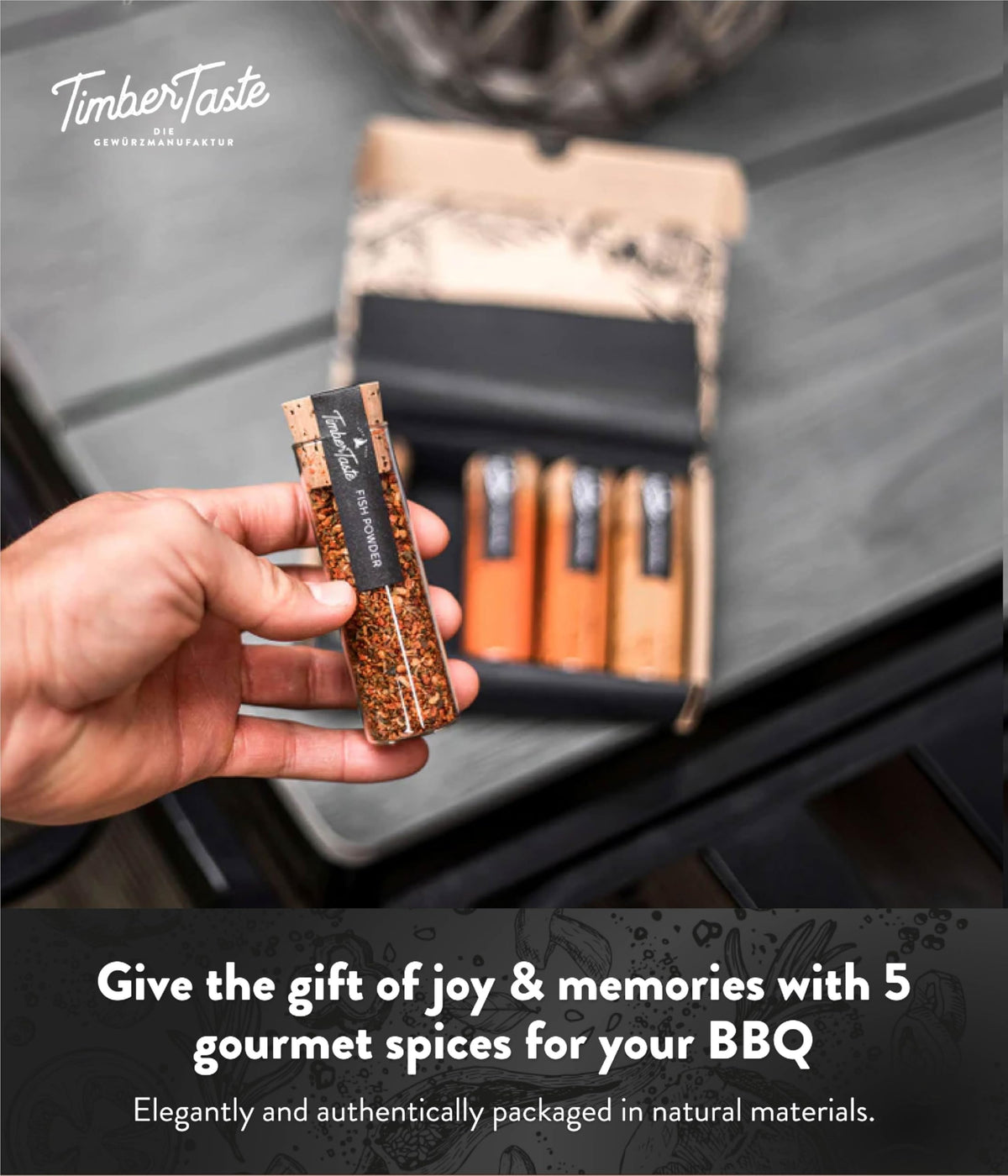 Timber Taste Gift Set packaging ready-to-gift.