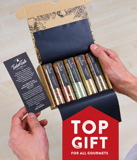 Timber Taste gourmet spices sampler in box, a thoughtful foodie gift