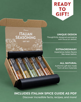 Timber Taste Italian seasonings collection glass jars for flavorful weeknights