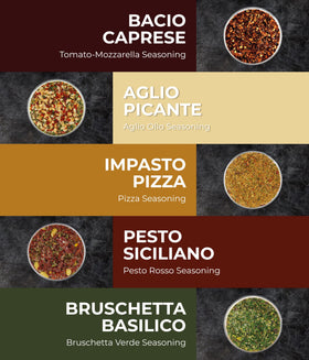 Timber Taste pasta spice blends jar closeup, perfect for authentic meals