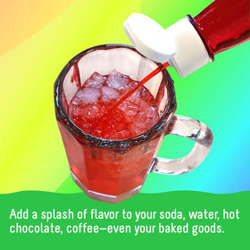 Time For Treats pour spout cap shown for precise syrup control.