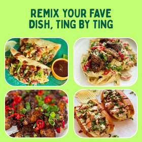 Ting A Ling Jerk Marinade jar open reveals vegan-friendly, clean ingredients.