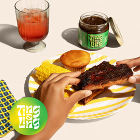 Ting A Ling Jerk Marinade label bold helps identify authentic flavor.