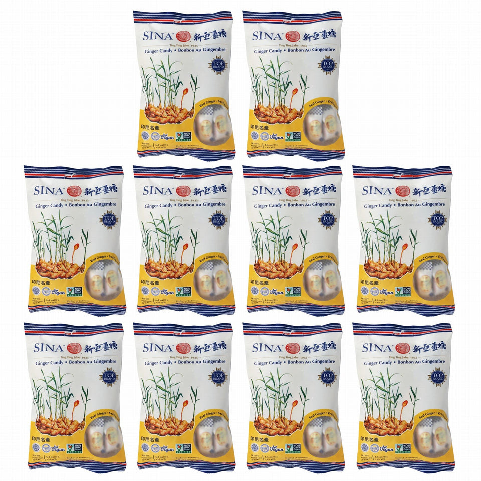 Ting Ting Jahe chewy ginger candy pack for a flavorful after-meal treat.
