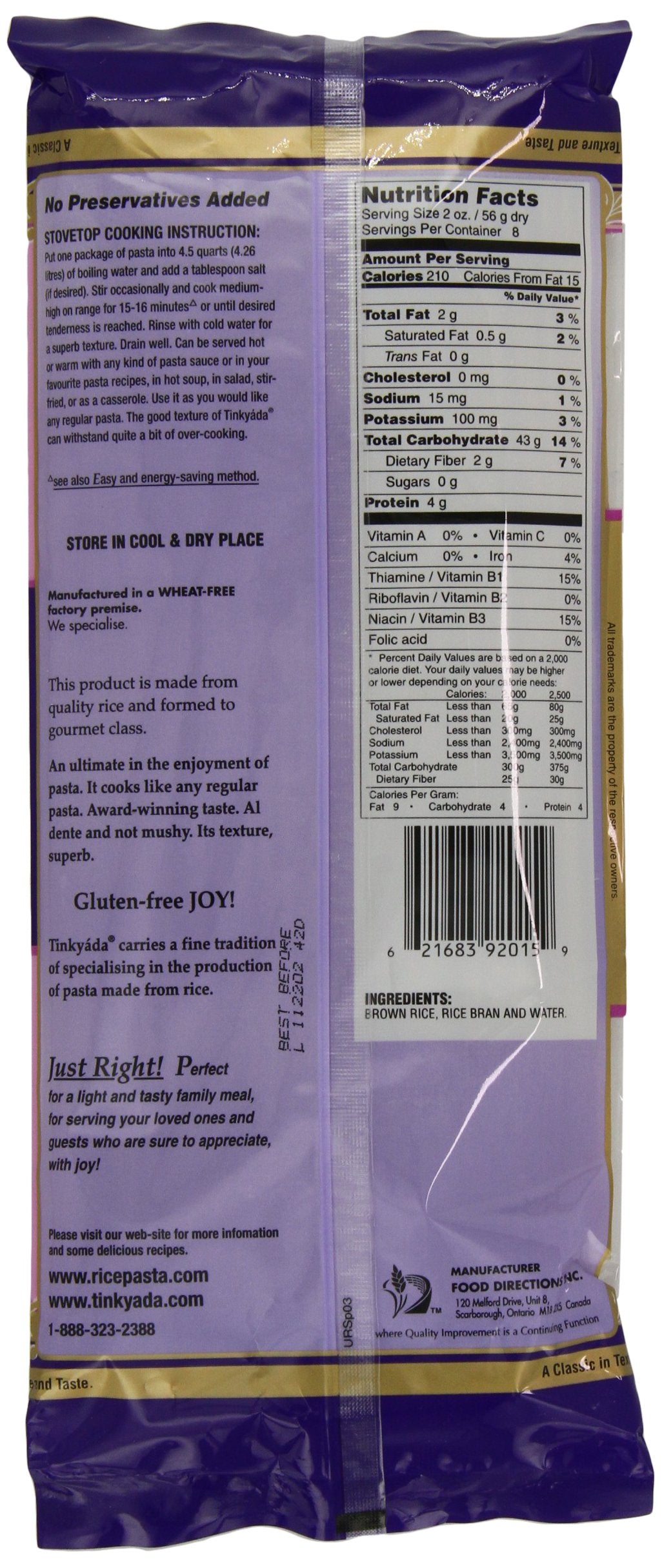Tinkyada spaghetti al dente cooked image — gluten-free texture ideal for family meals.
