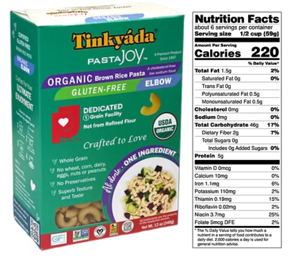 Tinkyada penne pasta pack ideal for hearty sauces and baked meals