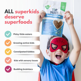 Tiny Sprouts Brain Booster yogurt-mix aiding brain-friendly snacks for kids