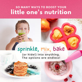 Tiny Sprouts nutrition highlights omega-3, iron, and zinc from seeds