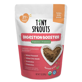 Tiny Sprouts Digestion Blend front view shows fiber-rich formula for kids