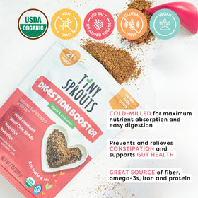 Tiny Sprouts serving idea with yogurt demonstrates easy daily mixing