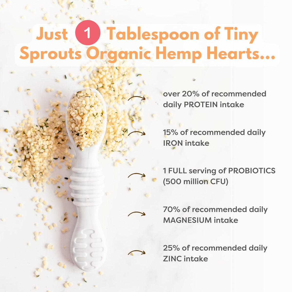 Tiny Sprouts smoothie morning scene shows easy kid-friendly protein addition.