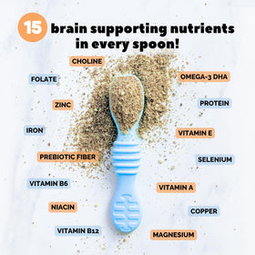 Tiny Sprouts smoothie pour — balanced nutrition for growing minds.