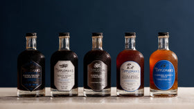 Tippleman's Burnt Sugar Syrup gift box signals gourmet cocktail gifting.