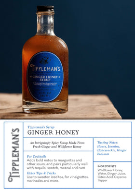 Tippleman's Ginger Juice pour captures fresh zing for mixed drinks.