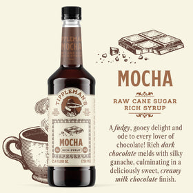 Tippleman's Mocha Syrup on an espresso shot highlights dark chocolate notes