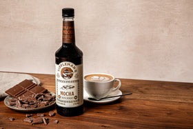 Tippleman's Mocha Syrup in a latte glass with balanced sweetness and aroma