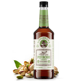 Tippleman's Pistachio Creme syrup bottle, ideal for rich pistachio lattes