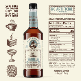 Tippleman's vanilla syrup adds depth to coffee in a cozy setup.