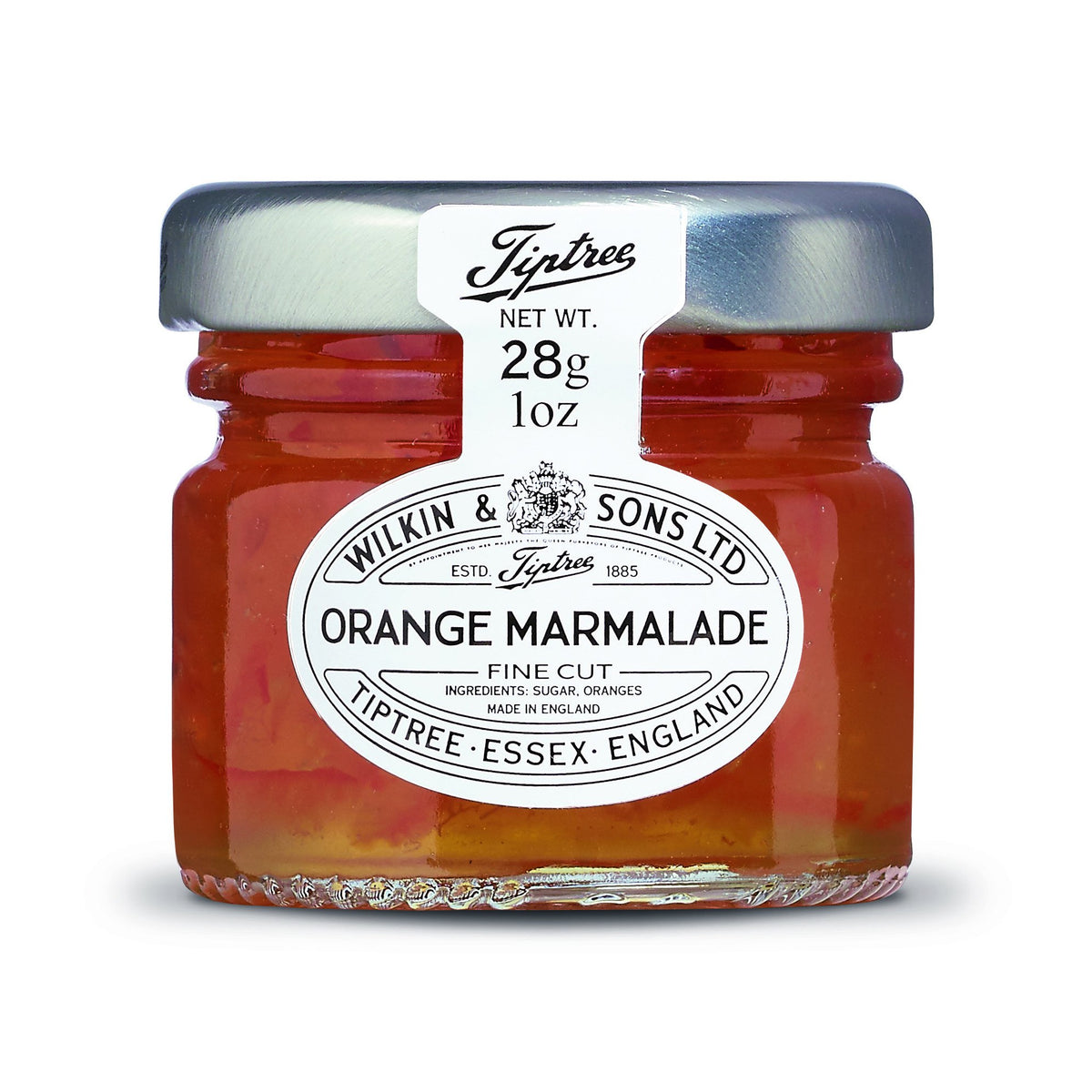 Tiptree Orange Marmalade Minis on toast, smooth spread and bright color.