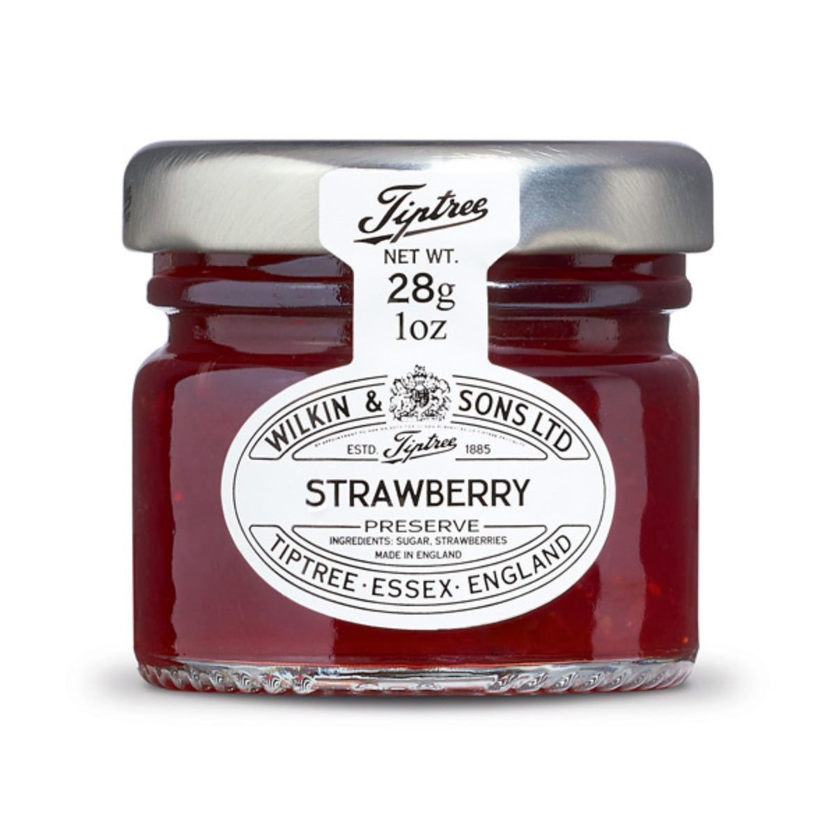 Tiptree Strawberry Preserve Minis case of 72 jars for pantry or gifting