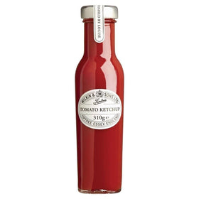 Tiptree Tomato Ketchup bottle front—premium tangy flavor for burgers and fries