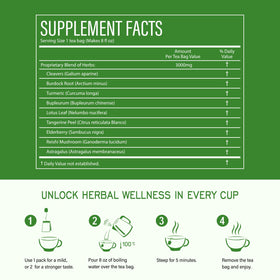 TisaFlor caffeine-free herbal tea with pure additive-free profile