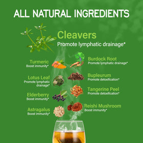 TisaFlor Cleavers tea steeping with color release and natural aroma
