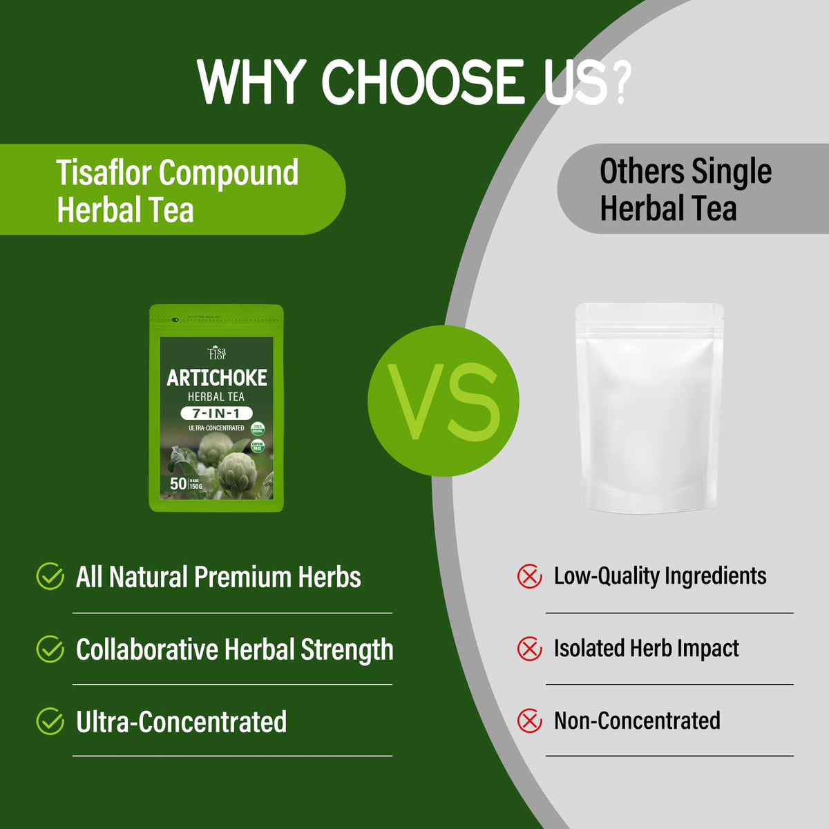 TisaFlor Liver Detox Tea label—caffeine-free herbal blend.