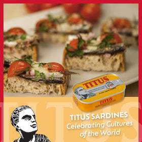 TITUS sardines in chili pepper – premium seafood for quick meals.