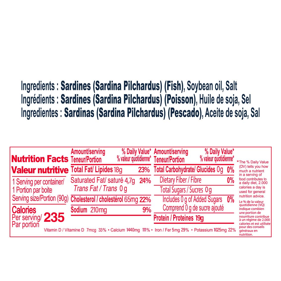 TITUS sardines in chili pepper and soybean oil – convenient protein anytime.
