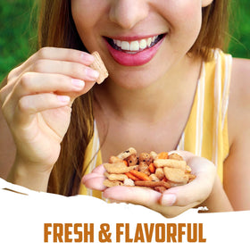 Tivozy on-the-go crunch bites, convenient 1lb pack for quick work or school snacks.