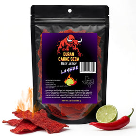 Tizon Lumbre beef jerky pack 2oz shows resealable pouch for on-the-go snacking