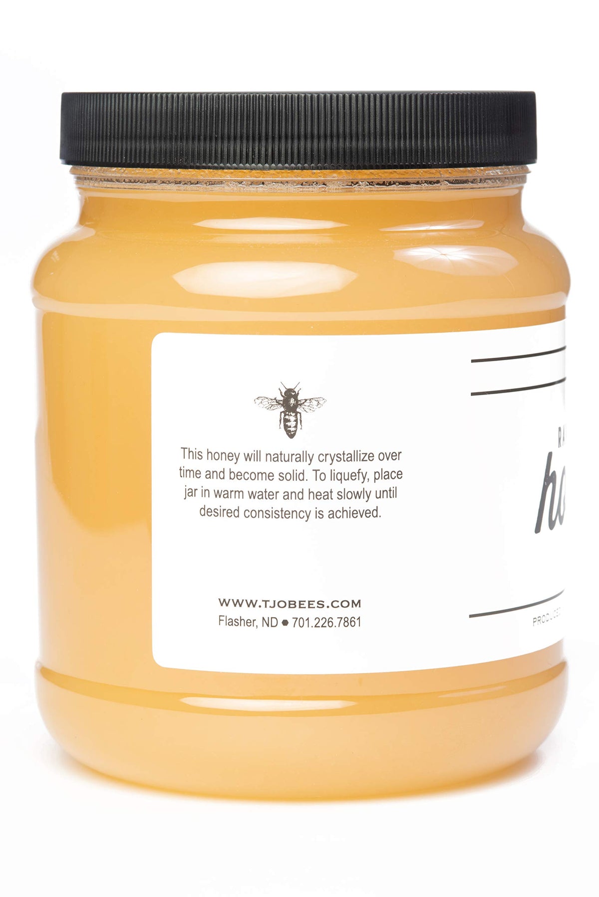 TJO Bees honey amber closeup showing rich color and texture.