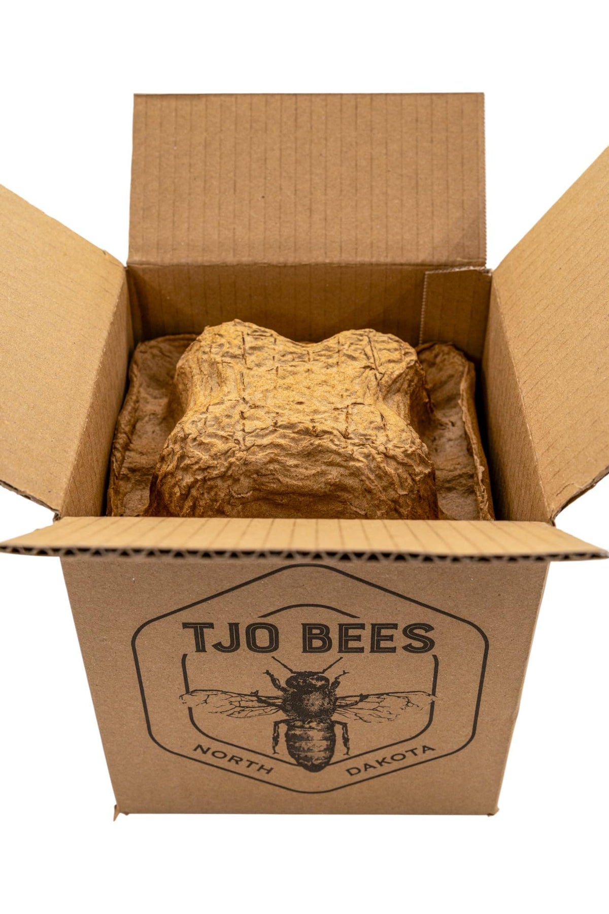 TJO Bees label and packaging aids quick identification.