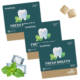 Tlizzf remineralizing gum with xylitol and hydroxyapatite nano supports enamel health.