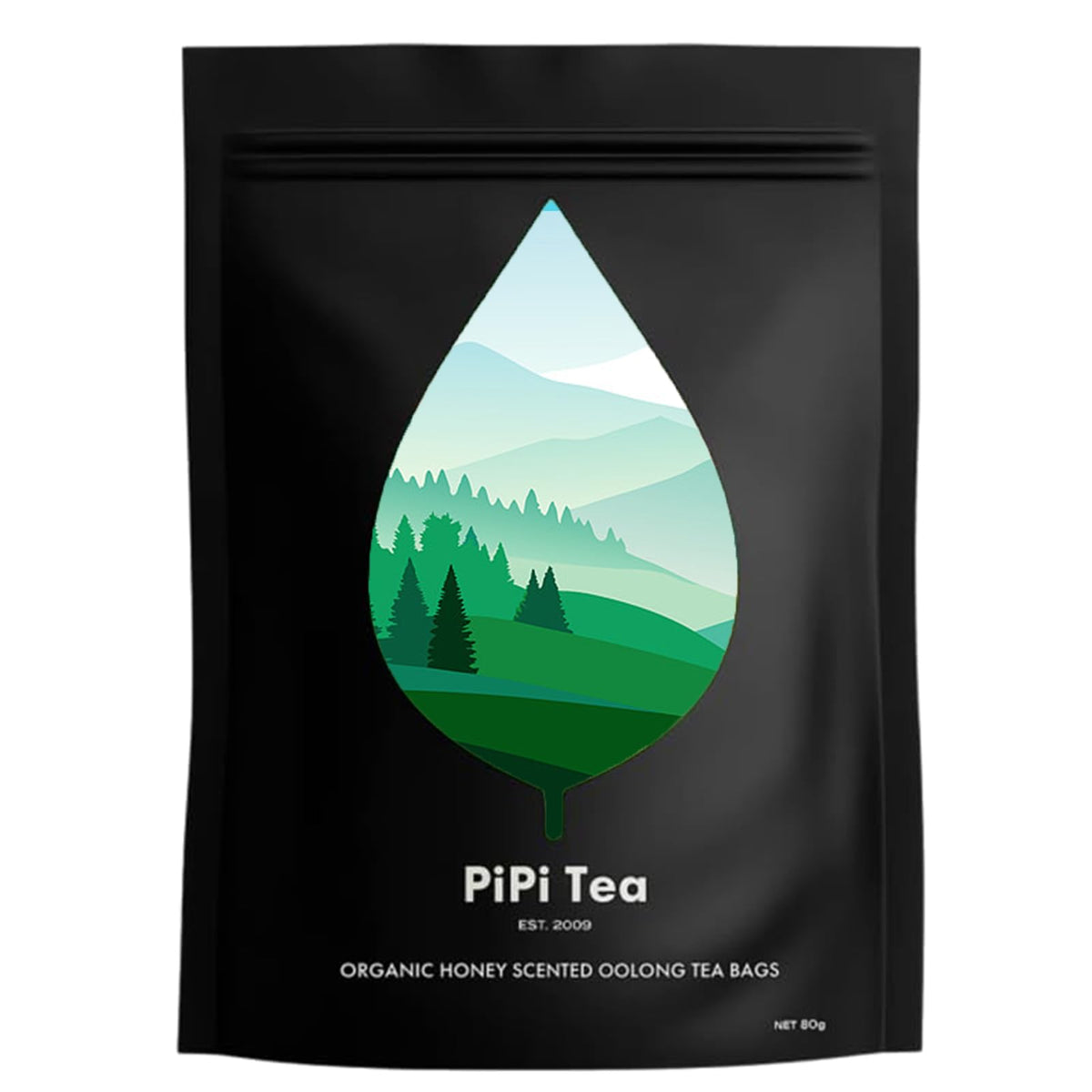 TMKTMK Pipi Oolong Tea packaging shows a 20-count box for calm.