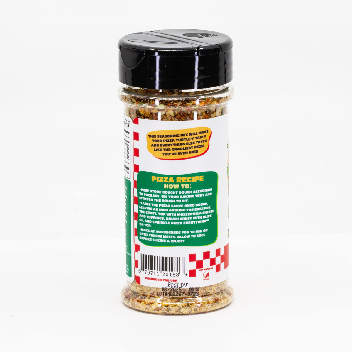 TMNT Pizza Spice close-up reveals colorful herbs for versatile cooking